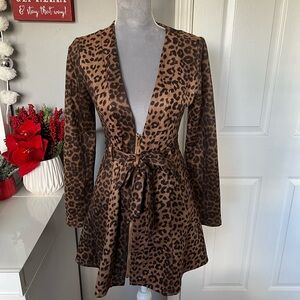 Cheetah Print Coat